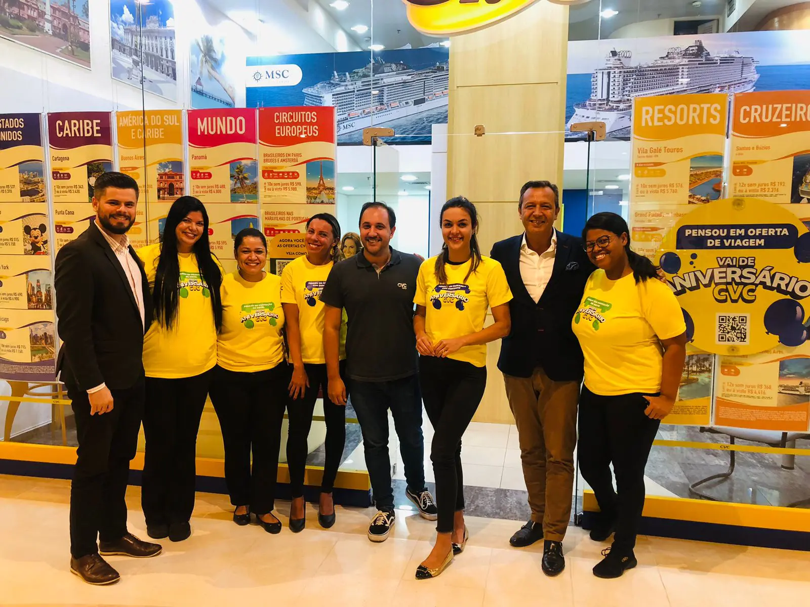 Visitas a lojas CVC de São Paulo para promover o destino Portugal