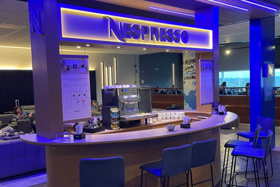Nespresso Professional no lounge da Azul