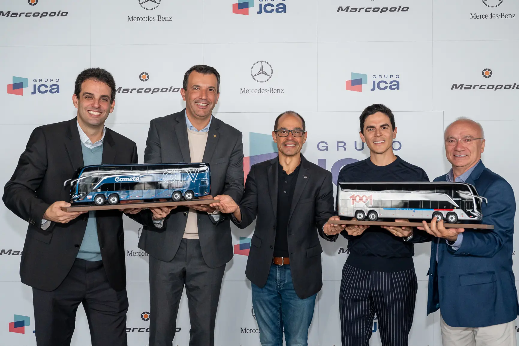 Grupo JCA, Marcopolo e Mercedes-Benz
