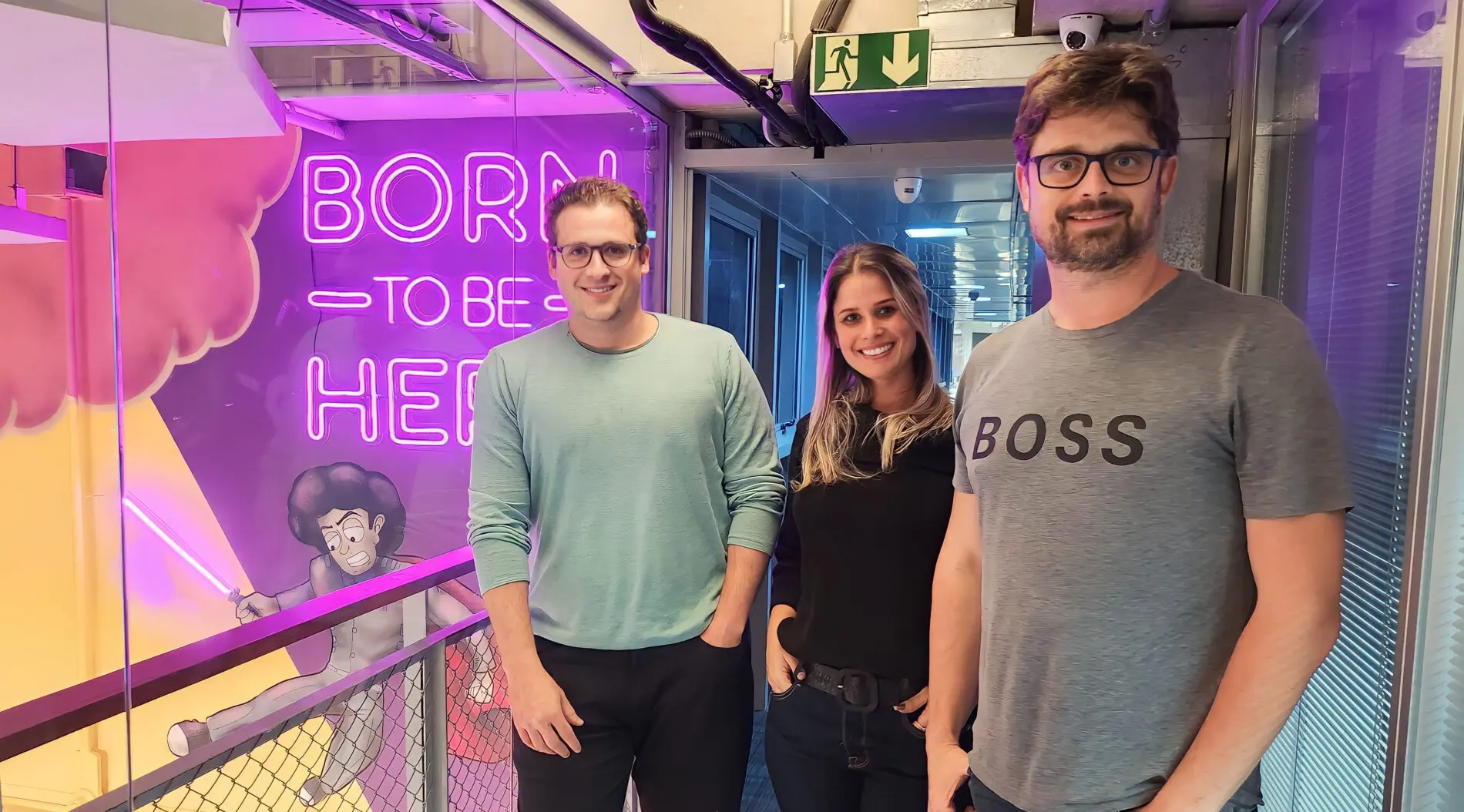 Guilherme Wroclawski, cofundador da Hero, Ana Carolina Carvalho, head Comercial da Hero, e Raphael Swierczynski, cofundador da Hero Guilherme Wroclawski, cofundador da Hero, Ana Carolina Carvalho, head Comercial da Hero, e Raphael Swierczynski, cofundador da Hero