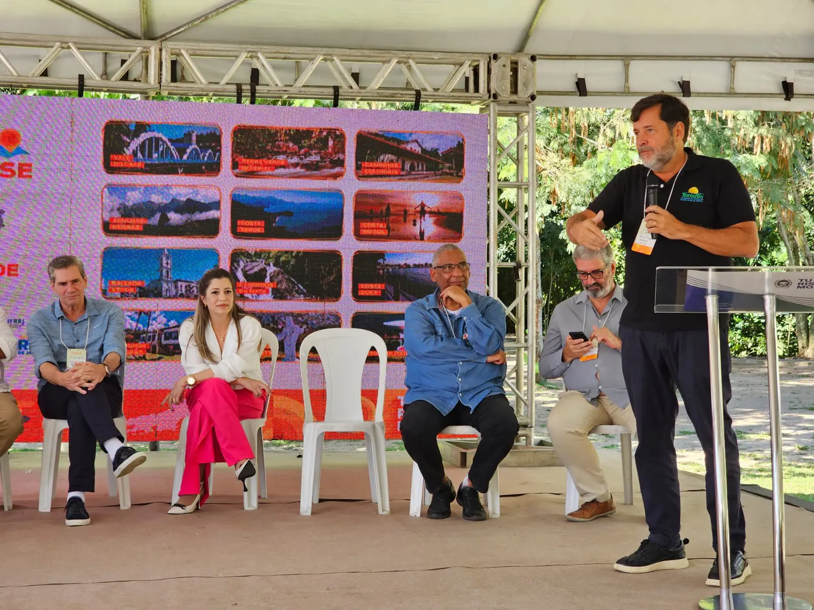 O presidente da TurisRio Sergio Ricardo de Almeida abriu a Jornada do Turismo Fluminense. Foto: Leandro Bertholini O presidente da TurisRio Sergio Ricardo de Almeida abriu a Jornada do Turismo Fluminense. Foto: Leandro Bertholini