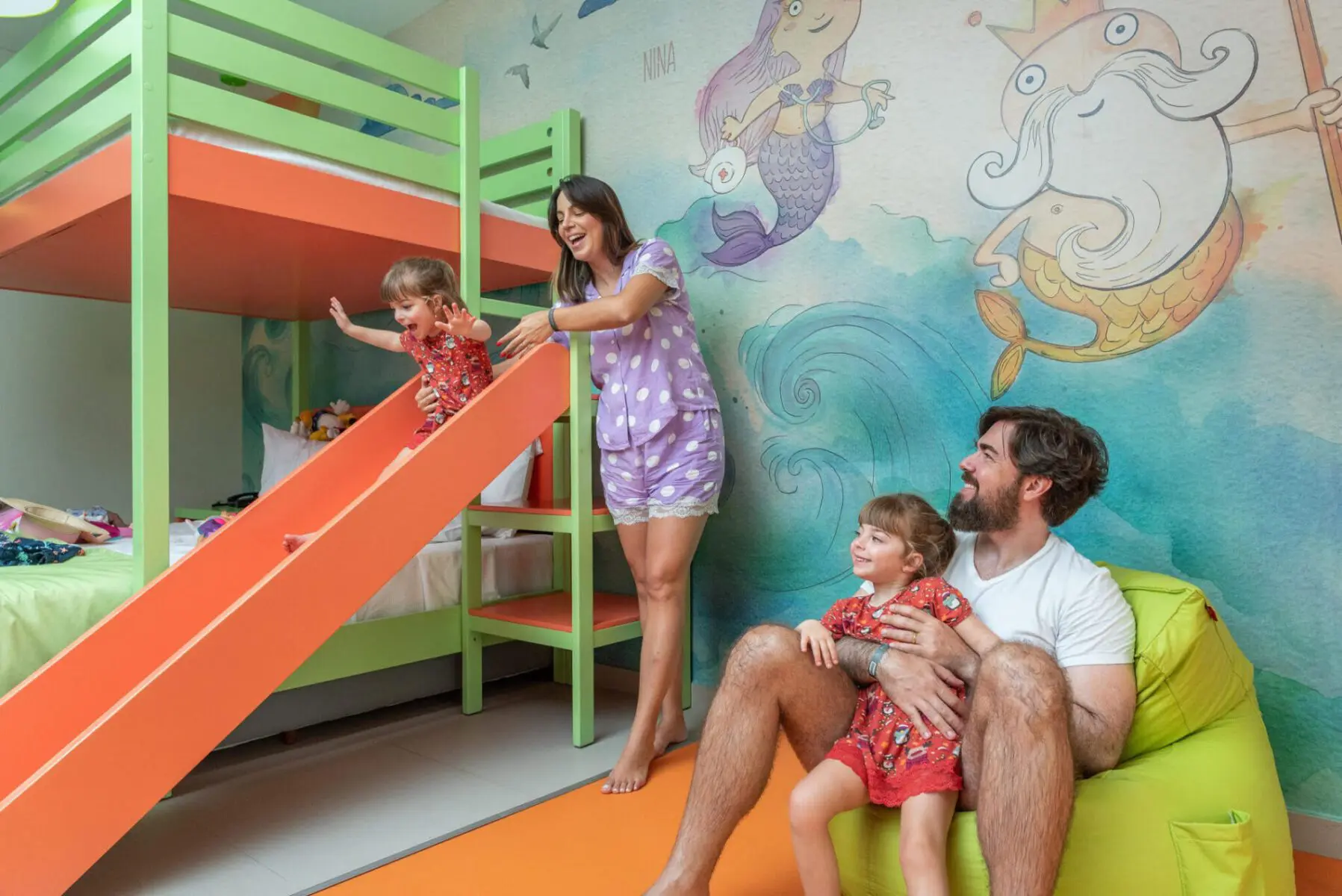 Quarto infantil Nep, no Vila Galé Eco Resort do Cabo Quarto infantil Nep, no Vila Galé Eco Resort do Cabo