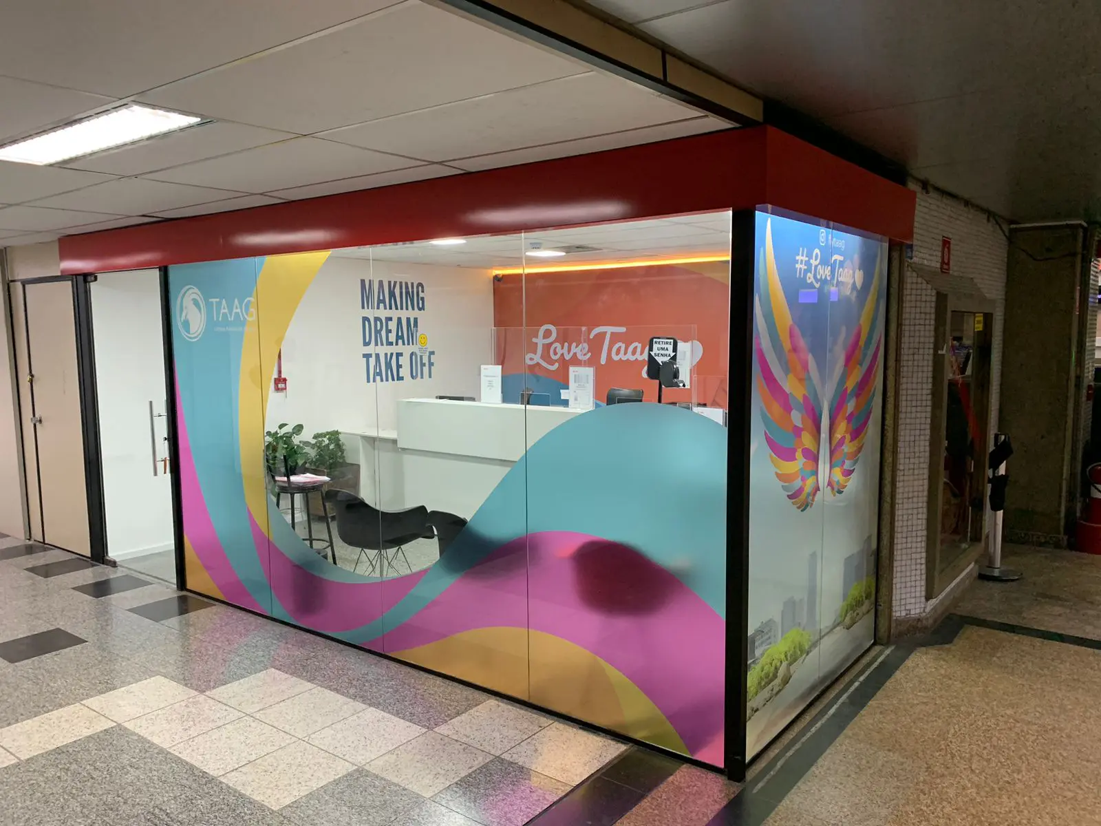 Nova loja da Taag no Aeroporto de Guarulhos. Foto: Divulgação Nova loja da Taag no Aeroporto de Guarulhos. Foto: Divulgação