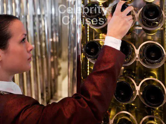 Wine Tower - Celebrity Cruises Wine Tower - Celebrity Cruises