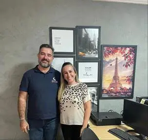 Jefferson Ferreira, da GTA, e Patricia Menezes, da Agência Paty Viagens. Foto: Divulgação