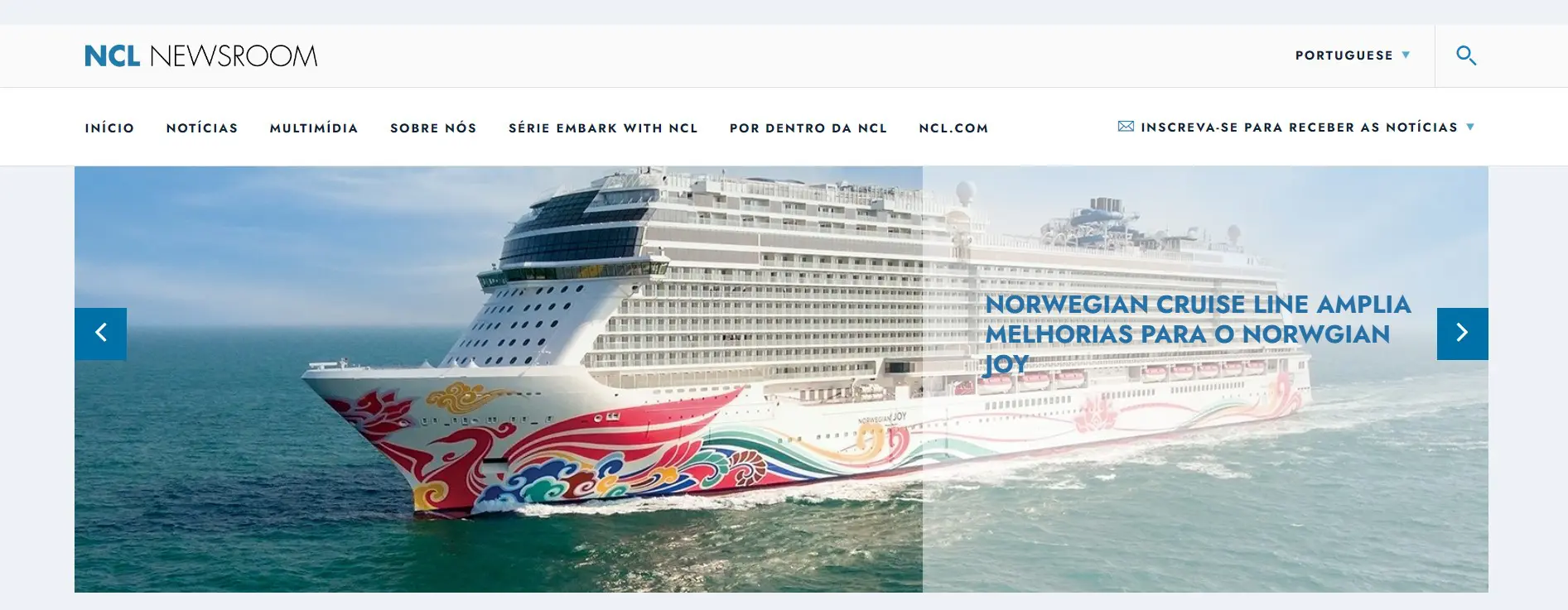 Newsroom da NCL Newsroom da NCL