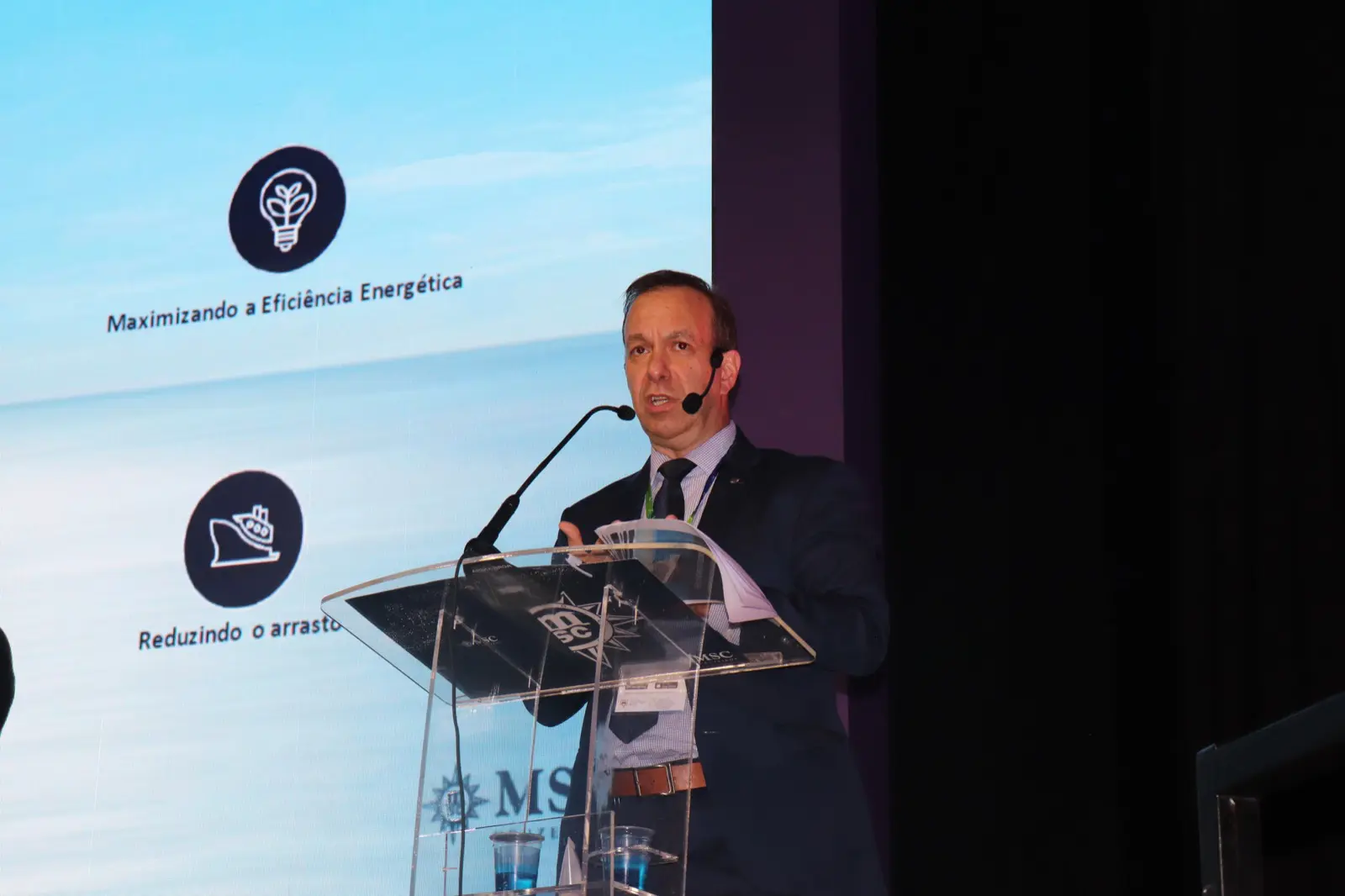 Adrian Ursilli, diretor geral da MSC no Brasil. Foto Kamilla Alves