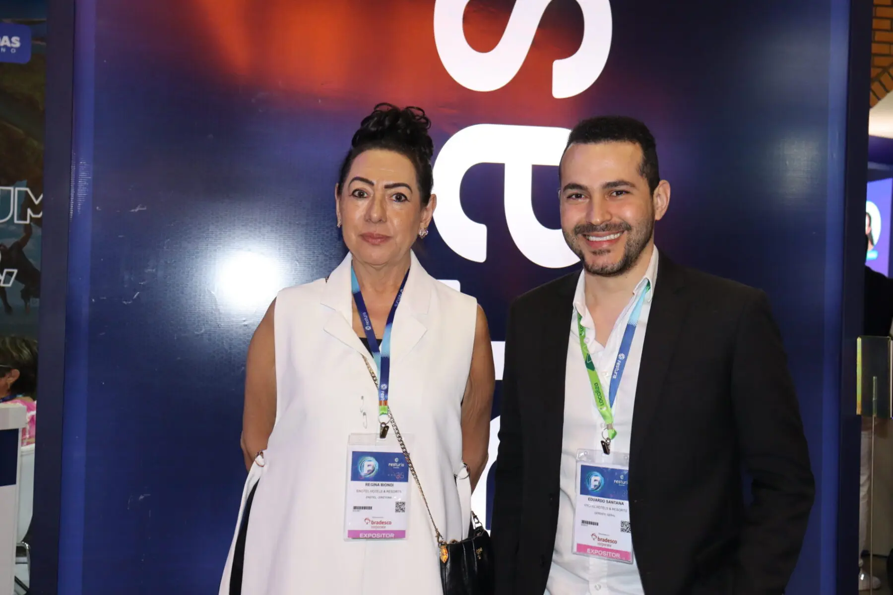 Regina Biondi e Eduardo Santana, ambos do Enotel Regina Biondi e Eduardo Santana, ambos do Enotel