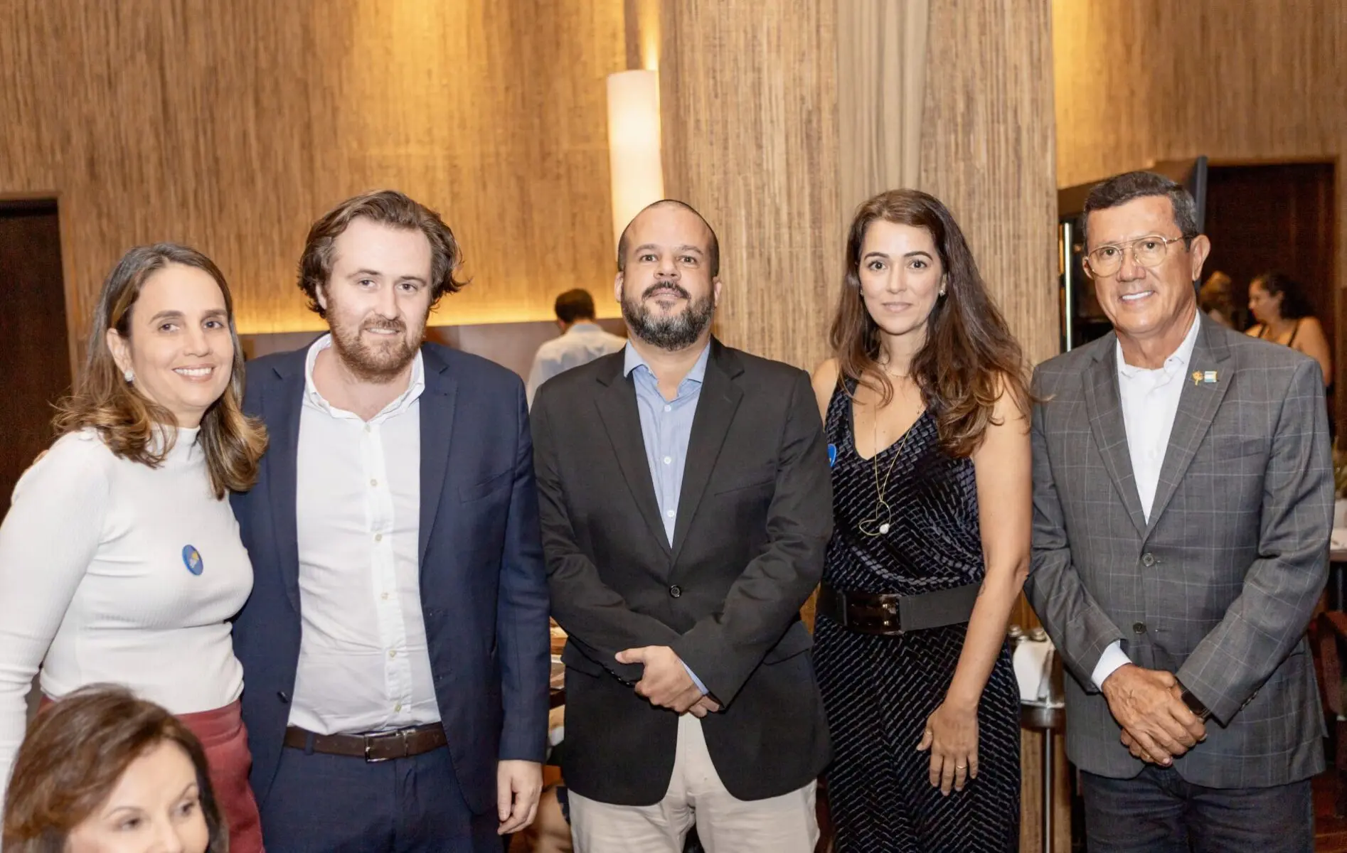 Liliane Pinheiro (Salvador Destination), Ludovic Moullin (CCS), Iuri Barbosa (Vinci Airports), Carola Montoro (Secult) e Glicerio Lemos (Salvador Destination. Foto Rods Aguiar Salvador Destination