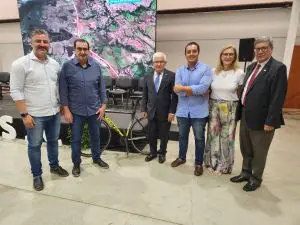 unnamed - 2024-02-27T130634.869 Mauricio Guisard, presidente da DSJC, esteve na coletiva de imprensa do lançamento do Campeonato Pan-Americano de Ciclismo de Estrada - Foto: Divulgação