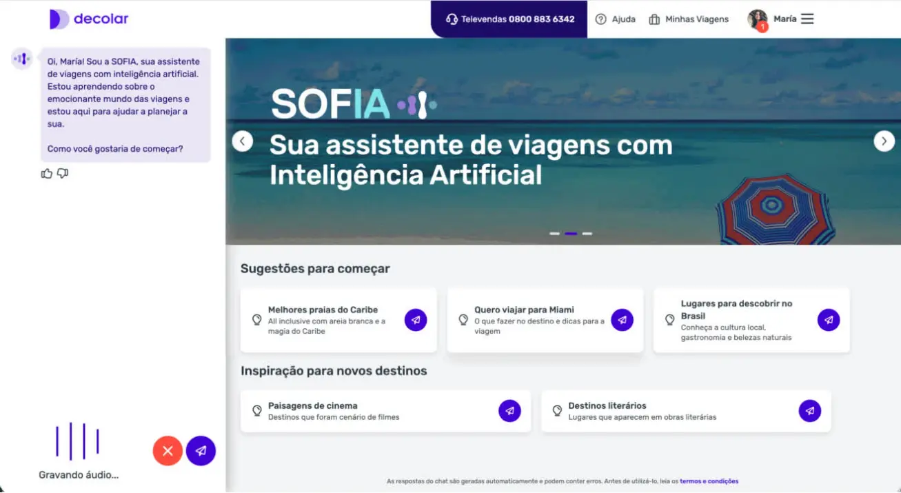 Decolar lança primeira assistente generativa de IA Decolar, inteligência artificial generativa