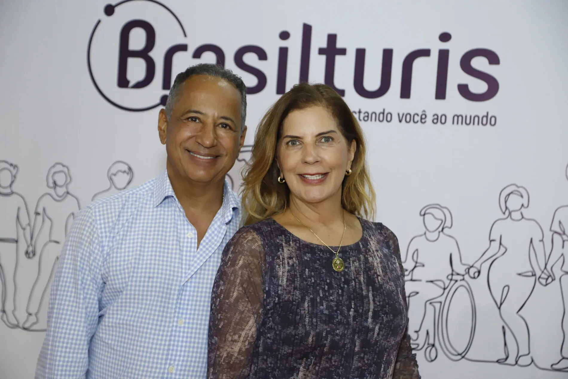 _MG_6209 Raimundo Junior Machado e Néa Machado, diretores do Jardim Atlantico Beach Resort - Foto: Gregory Grigoragi (Brasilturis)