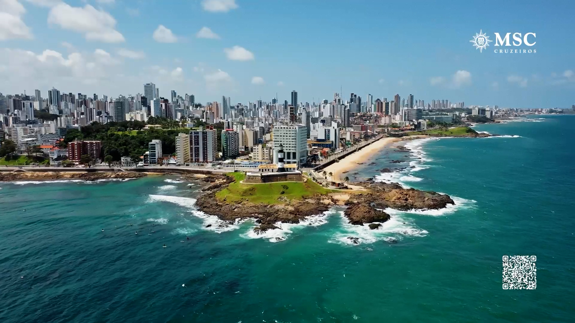 Salvador, na Bahia, estrela a segunda fase da campanha da MSC Cruseiros. (Foto: Divulgação)
