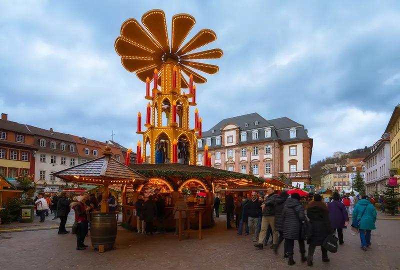 Mercado de Heidelberg, Alemanha, rio Reno. Foto: AmaWaterways cruzeiros natal
