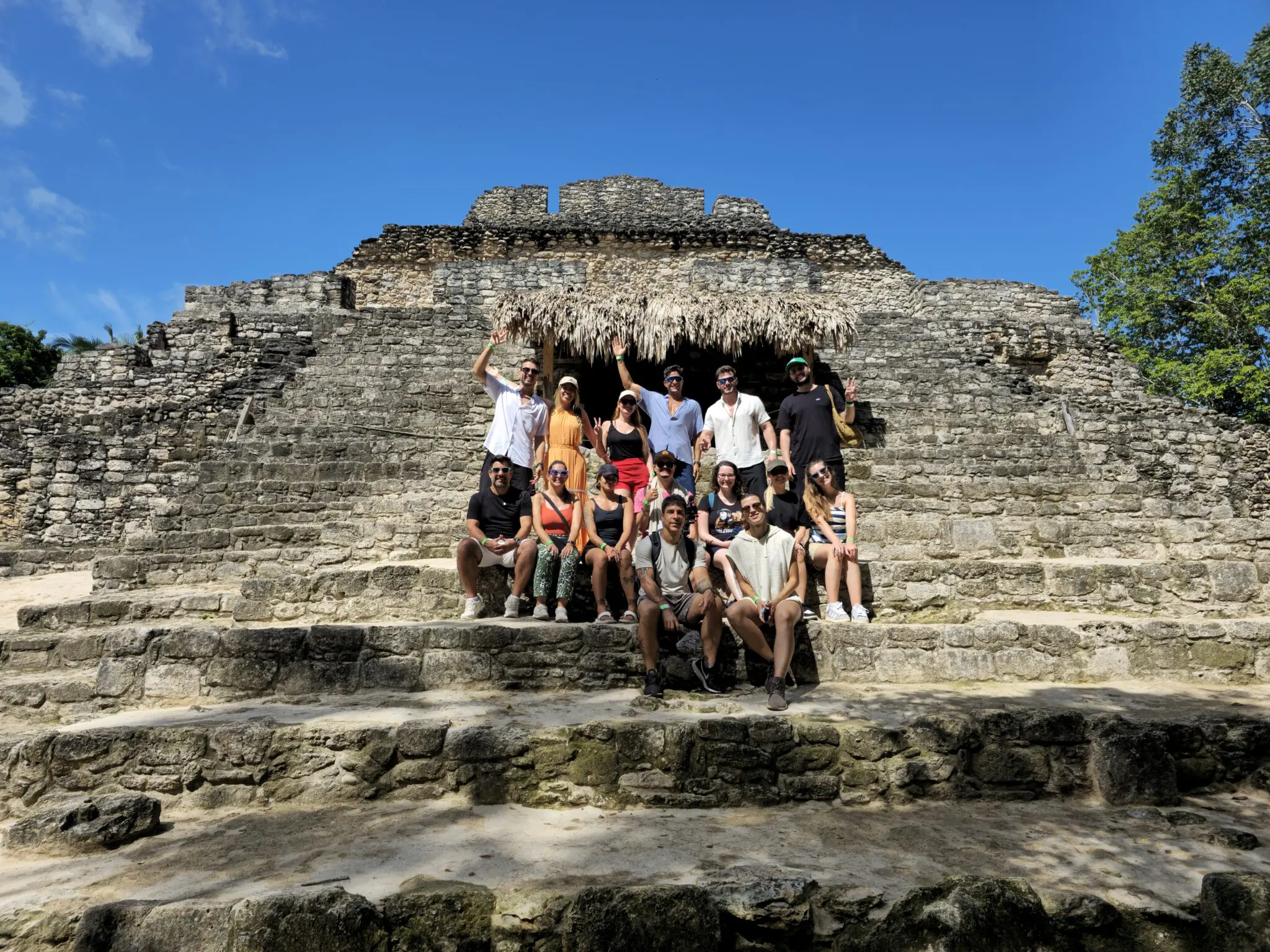 Grupo de jornalistas e influencers visitou ruínas maias de Chacchoben, em Costa Maia. Foto: Kamilla Alves (Brasilturis) excursões msc cruzeiros