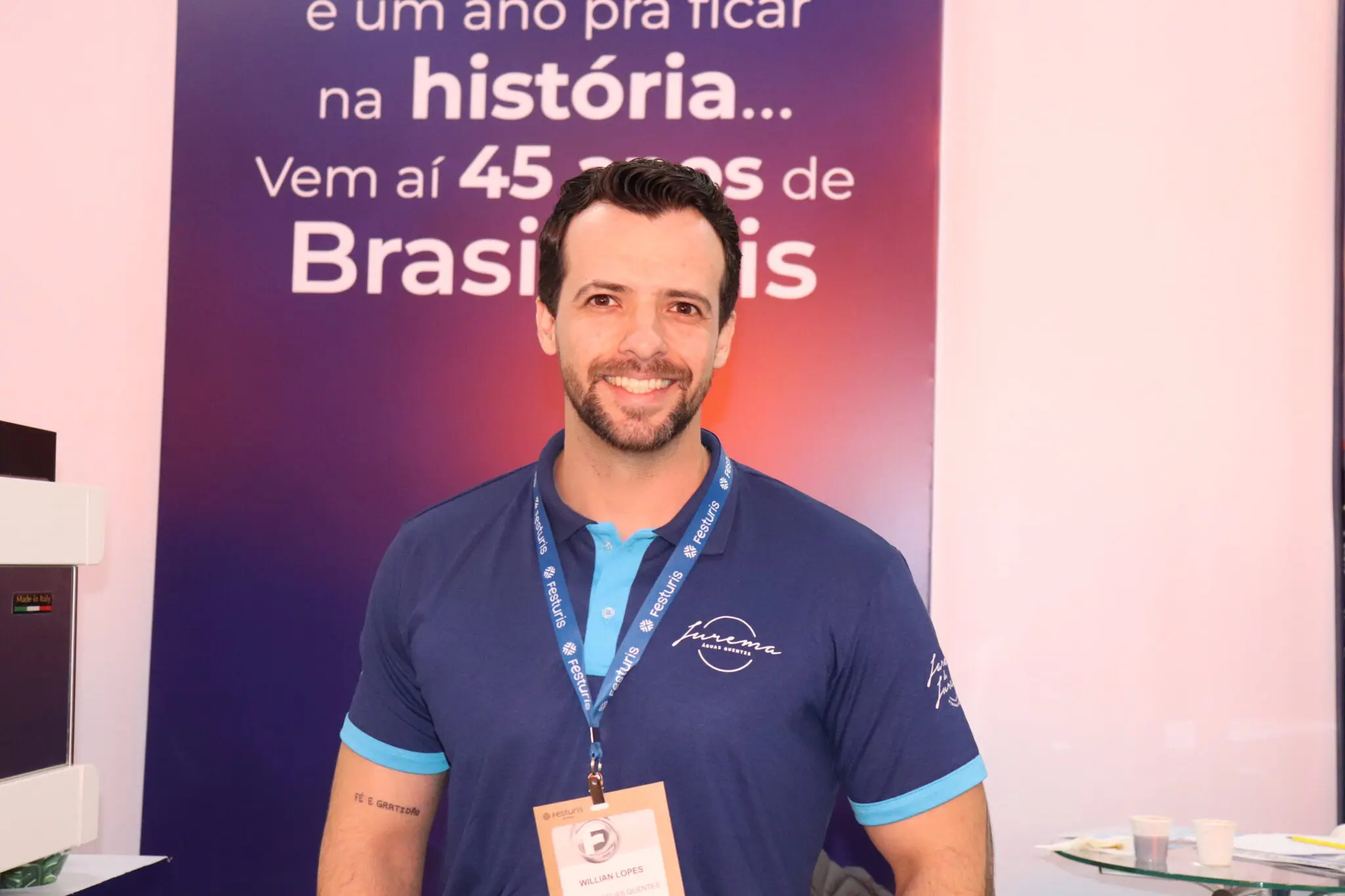William Lopes, gerente de Vendas do Jurema íguas Quentes Foto: Diego Siliprando (Brasilturis)