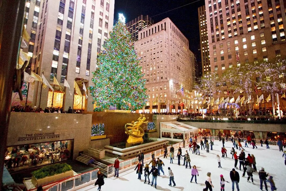 Rockefeller Center, em Nova York Foto: Visit The USA natal estados unidos