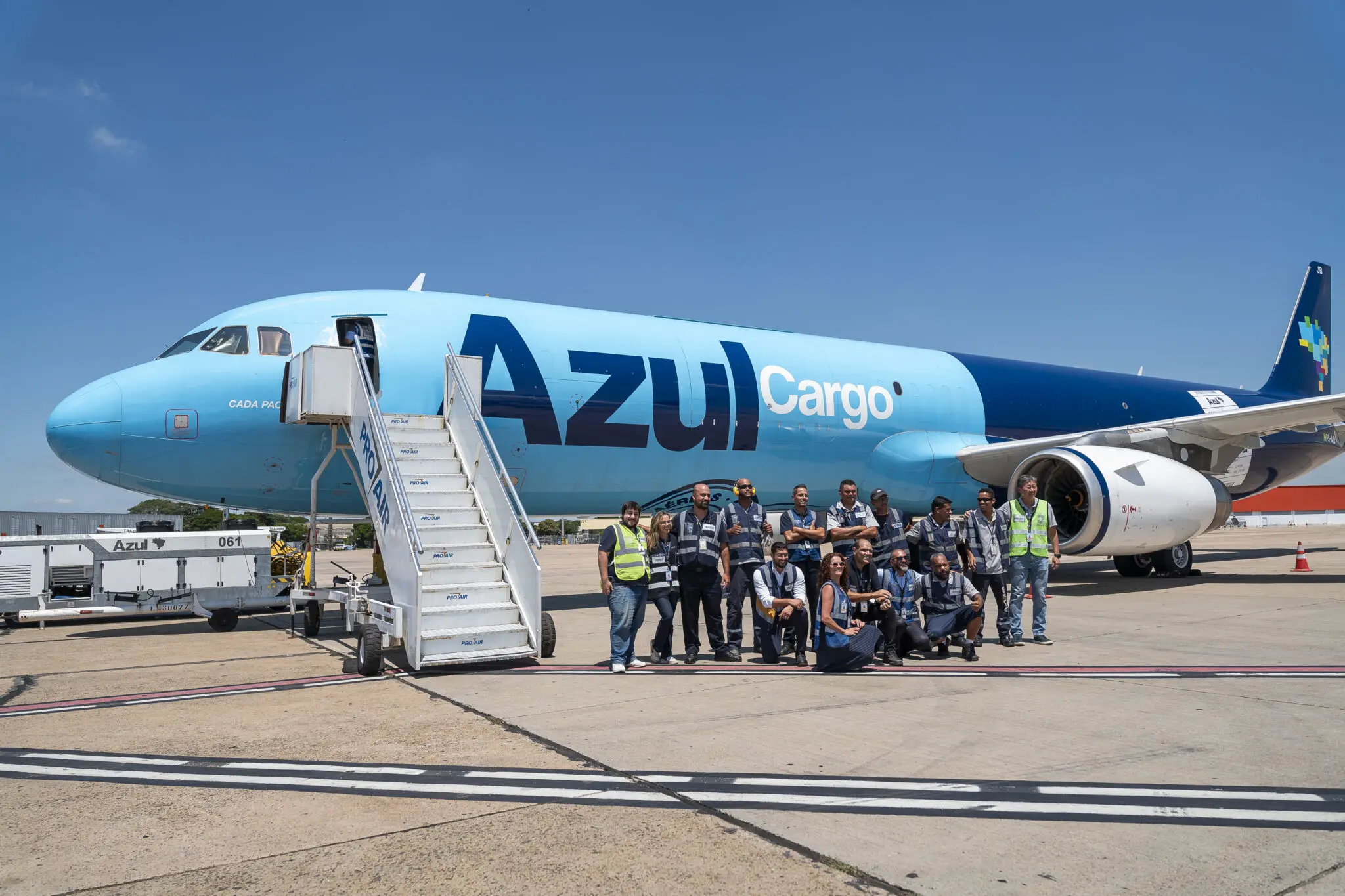 Azul Cargo estreia operaçíµes de seus Airbus A321_Foto_ Guilherme Mion Azul Cargo estreia operações de seus Airbus A321 (Foto: Guilherme Mion)
