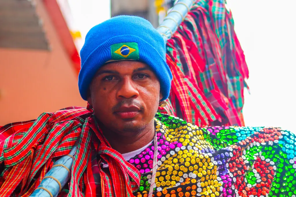 Caboclo de lança é símbolo de força e proteção (foto: Geovana Fraga)