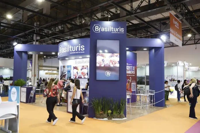 Brasilturis estará localizado no estande E20 durante a WTM Latin America 2025 Créditos: Acervo/Brasilturis Brasilturis estará localizado no estande E20 durante a WTM Latin America 2025 Créditos: Acervo/Brasilturis