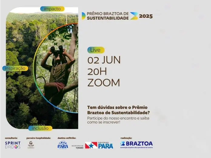 Transmissão da Braztoa ocorre nesta segunda-feira (2) Crédito: Divulgação/Braztoa