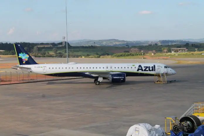 Embraer E2 da Azul. Crédito: Maurício Herschander/ Brasilturis