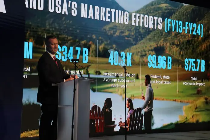 Fred Dixon, presidente e CEO do Brand USA. Crédito: Felipe Lima/Brasilturis Fred Dixon, presidente e CEO do Brand USA. Crédito: Felipe Lima/Brasilturis