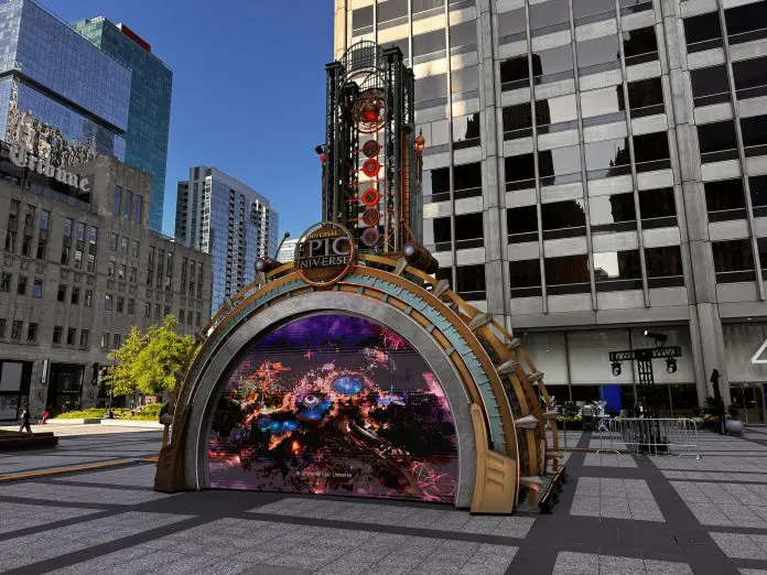 Universal Destinations & Experiences está promovendo o Epic Universe em Chicago até a próxima quarta-feira (18). crédito: Felipe Lima/Brasilturis