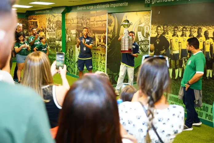 Futebol atrai mais de 200 mil pessoas para experiências turísticas em SP. Crédito: Acervo Palmeiras