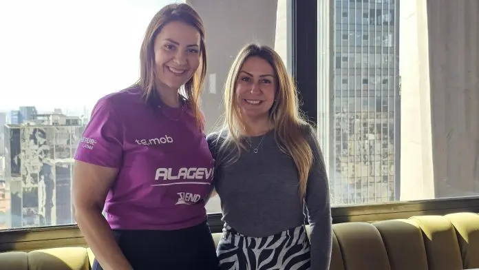 Luana Nogueira, diretora-executiva da associação; e Juliana Patti, presidente da Alagev. Crédito: Vitória Ruano/Business Factory