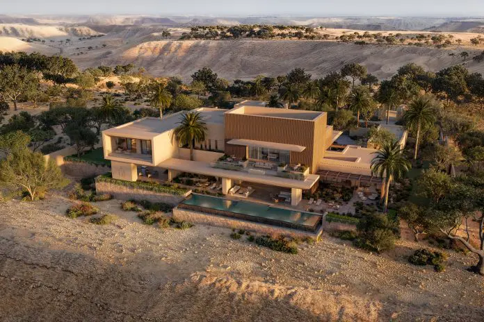 Amansamar, novo resort da Aman na Arábia Saudita, reforça o posicionamento da marca em destinos ultraluxuosos no Oriente Médio Crédito: Cortesia / Aman Hotels