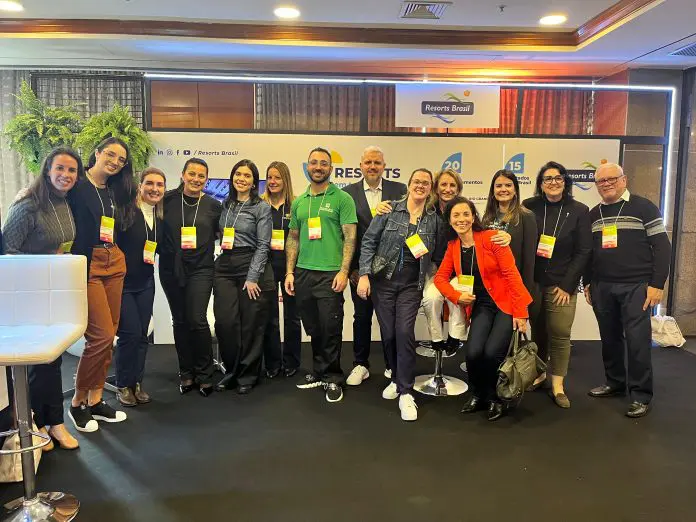 Equipe da Resorts Brasil no MICE Meeting 2025. Crédito: Divulgação