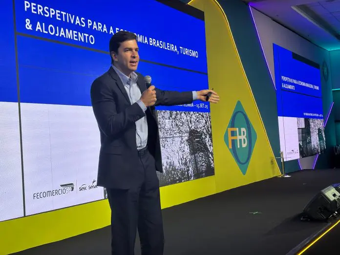 Guilherme Dietze, presidente do Conselho de Turismo da FecomercioSP. Crédito: Maurício Herschander/ Brasilturis hotelaria turismo