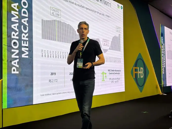 Cristiano Vasques, sócio-diretor da HotelInvest. Crédito: Maurício Herschander/ Brasilturis hotelaria inflação hotelinvest