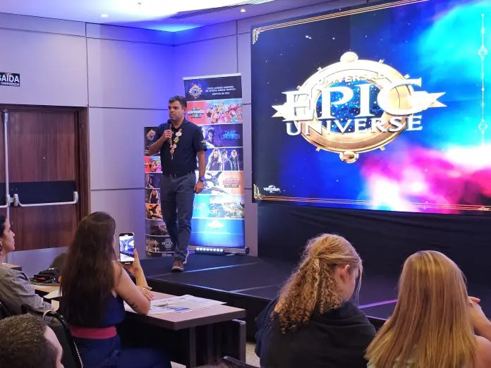 Evento reúne atrativos e destinos turísticos de Orlando, como os parques do Universal Orlando Resorts. Crédito: Kamilla Alves/Brasilturis Evento reúne atrativos e destinos turísticos de Orlando, como os parques do Universal Orlando Resorts. Crédito: Kamilla Alves/Brasilturis