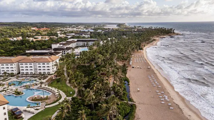 Vista aérea da orla da Costa do Sauípe - Imagem Divulgação Costa Sauípe tênis