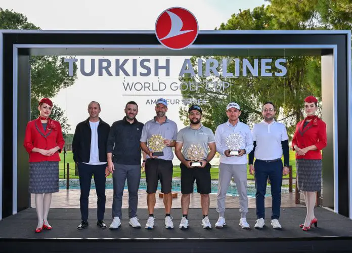Premiação dos vencedores do Turkish Airlines World Golf Cup