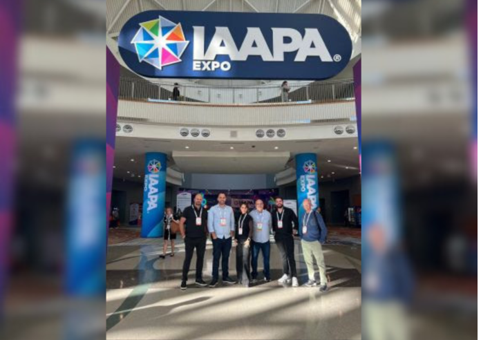 A comitiva do Hot Beach conta com Sérgio Ney, CEO, Maryana Pinto, Diretora de Produto, Rafael Albuquerque, Diretor de Multipropriedade, Brunno Theodoro, Diretor de Operações de Parque, Rodnei Ferrato, Diretor de Segurança Patrimonial, TI e Inovação, e Roger Mazer, Diretor Financeiro. Crédito: Divulgação/Hot Beach