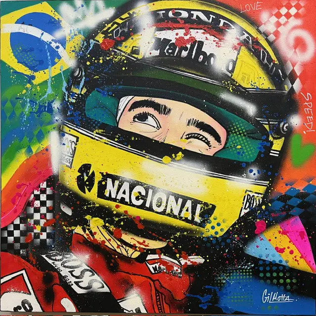 Um dos trabalhos de Gil Motta exposto no INNSiDE Higienópolis