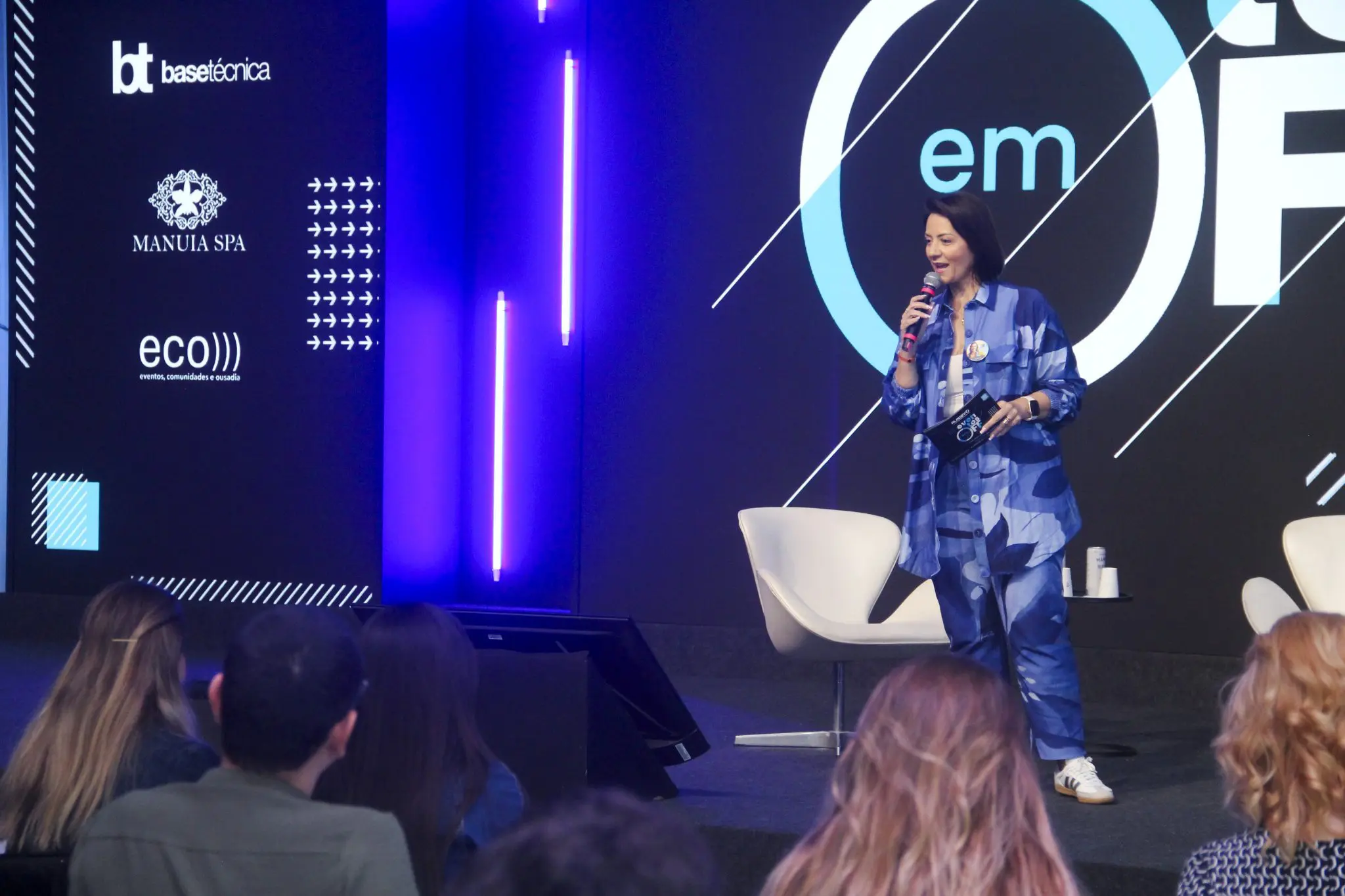 Luana Nogueira durante o Eventos Em Off, realizado neste ano em parceria com o Club Med e a Malagueta Produções. Crédito: Rafael Destro/Brasilturis