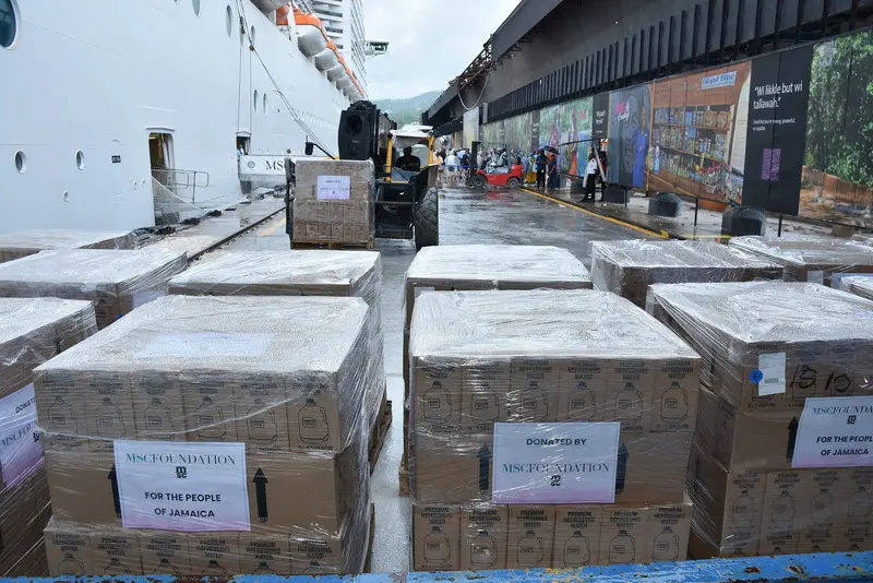 Suprimentos visam atender às necessidades imediatas de água potável e abrigo identificadas pelas agências de ajuda locais. Crédito: Divulgação/MSC