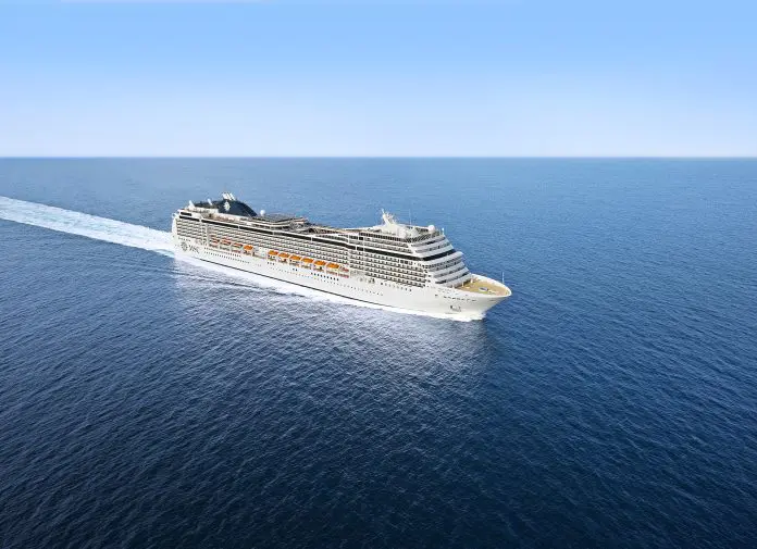 MSC Magnifica será o navio do World Cruise 2028, cruzeiro de 115 noites que passa por mais de 40 destinos em 28 países. Crédito: Divulgação/MSC Cruzeiros