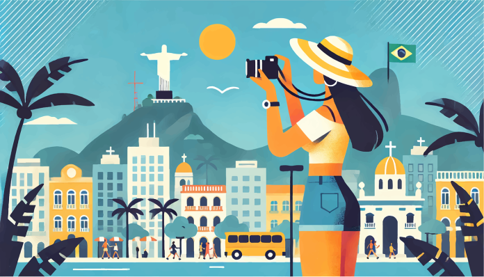 turistas estrangeiros no Brasil, recorde turismo 2025, Embratur, Plano Nacional de Turismo, chegadas internacionais. Crédito: Pixabay