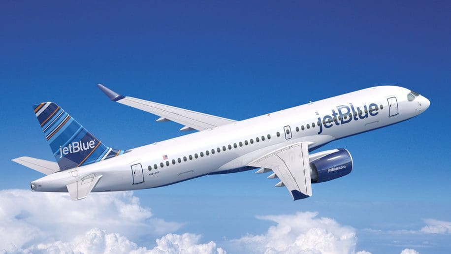 Jetblue adiciona 30 aeronaves A220 à carteira de pedidos