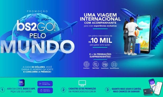 BS2 lança promoção ‘BS2 GO! pelo Mundo’, com viagem internacional para o vencedor