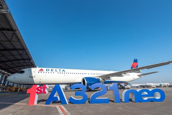 Delta recebe primeiro Airbus A321neo de sua frota