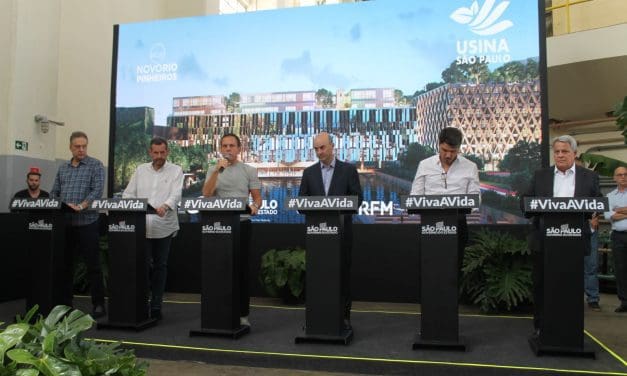 Doria anuncia “Novo Rio Pinheiros” e reforma da Usina São Paulo