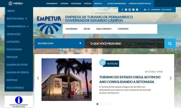 Empetur lança site para dar acesso aos dados e notícias do Turismo do Estado