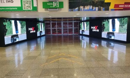 Aeroporto de Goiânia propõe experiência imersiva de LED na área de desembarque￼