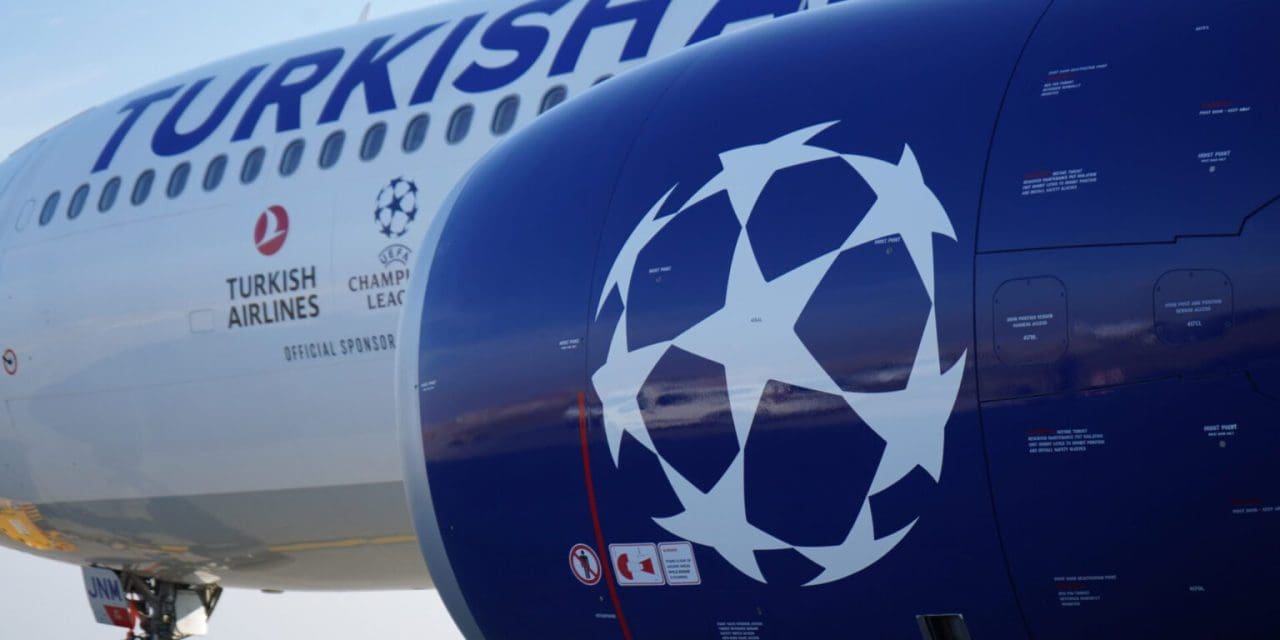 Turkish Airlines projeta aeronave temática da UEFA Champions League